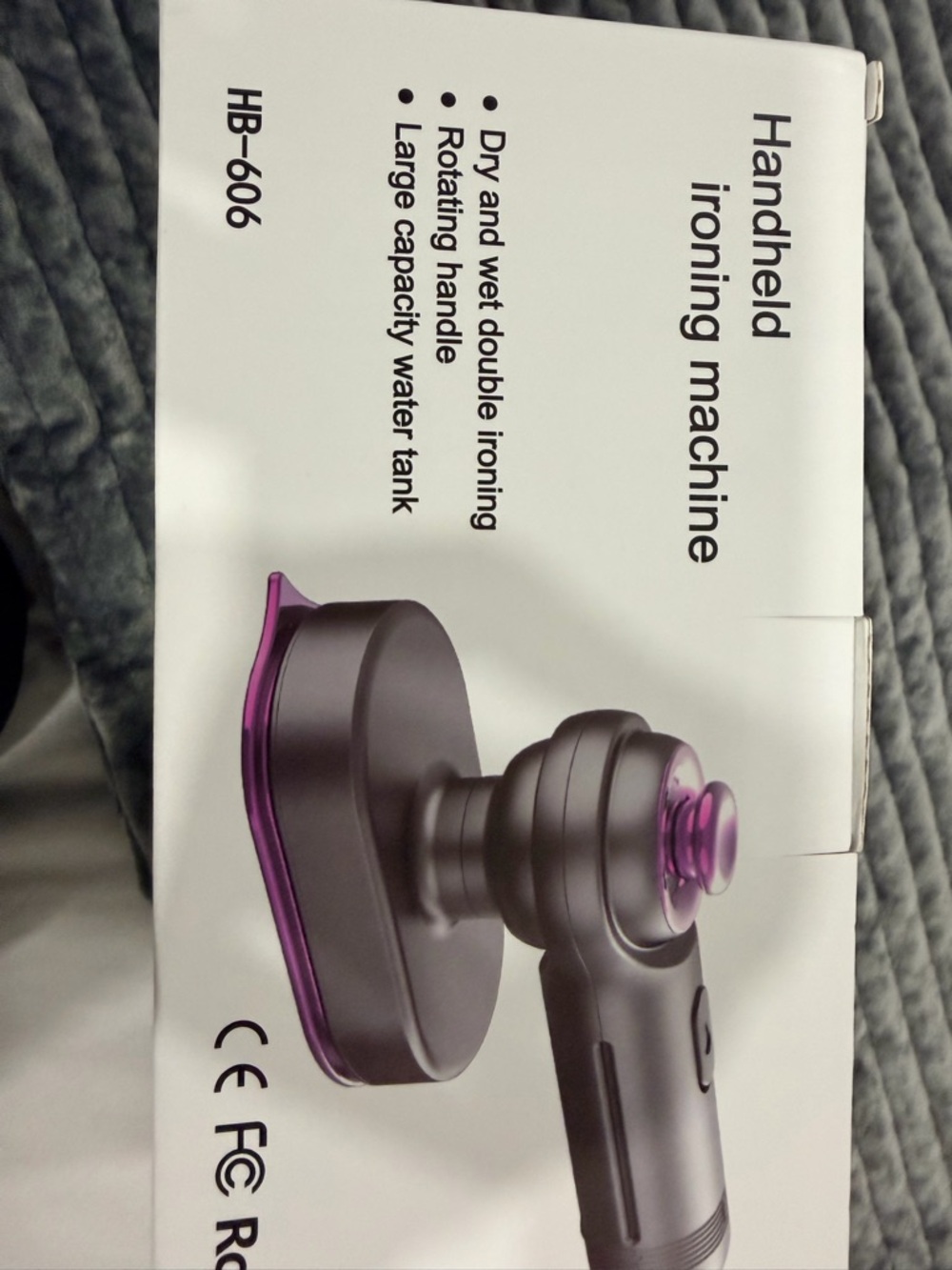 Handheld Ironing Machine - Purple & Gray